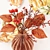 Autumn Harvest Decor Set: Vase & Plates 3D model small image 2