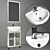 Aqualife Design New York Bathroom Set 3D model small image 1