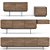 Modern Walnut Sideboards - Sussex Collection 3D model small image 1