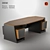 Modern Toronto Desk 2400mm 3D model small image 1