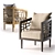 Dakota Barrel Chair: Sleek and Stylish Seating 3D model small image 2