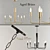 Vintage Brass Pendant Light - Brigitte 3D model small image 1