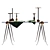 Elegant Pythagore Console & Candelabro Decor 3D model small image 2