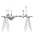 Elegant Pythagore Console & Candelabro Decor 3D model small image 3