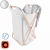 Foldable Butterfly Laundry Basket 3D model small image 1