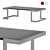 TORRE ATOM Coffee Table (Chrome, Black Glass) 3D model small image 1