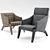 Sculpted Elegance: Meroni & Colzani Fiorichiari Armchair 3D model small image 1