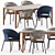 TEKA 173 Table + PIPER 022/122 Chairs by Roda 3D model small image 1