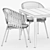 TEKA 173 Table + PIPER 022/122 Chairs by Roda 3D model small image 3