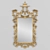 Handcrafted Silver or Gold Pavilion Mirror 3D model small image 1