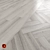 Skogen Grey Wood Floor Tile 3D model small image 1