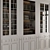 Elegant Cream Display Cabinet 3D model small image 2