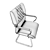 Modern Hittite Chair with Sleek Metal Legs 3D model small image 3