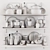 Elegant Kitchen Decor Set 3D model small image 3