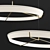 Elegant Circle Halo Chandelier 3D model small image 2