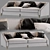 Elegant Candice Sofa - Luxurious and Comfortable 3D model small image 1