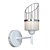 Modern Metal and Glass Wall Lamp 3D model small image 1