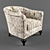 Classic Style Armchair 3D model small image 1