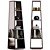 Sleek Archipenko Mirror Bookcase 3D model small image 1