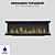 SappFire: Built-in Biofireplace for Stylish Interiors 3D model small image 2
