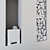 Moderno Nero: TEKA Bioethanol Wall Fireplace 3D model small image 3