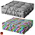 Contemporary Cotton Futon Pillow 3D model small image 3