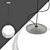 Fabbian CLOUDY: Elegant Pendant Elegance 3D model small image 1