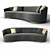 Elegant Moon Sofa by Giulio Marelli 3D model small image 1