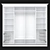 SKM-80 Sliding Wardrobe with Mirrored Panels 3D model small image 3