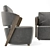 Title: Sleek Geometric Giudecca Armchair 3D model small image 2