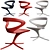 Sleek and Stylish Chaise Lounge 3D model small image 1