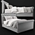 Luxury Chesterfield Upholstered Bed 3D model small image 1