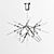 Luxurious Spur Chandelier: Illuminate in Style 3D model small image 3