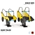 Kompan Buggy and Tractor: Ultimate Playground Equipment 3D model small image 1