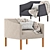 Modern Comfort Bankside Chair 3D model small image 1