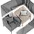 Modern Comfort Bankside Chair 3D model small image 3
