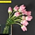 Blooming Beauties: 12 Tulips 3D model small image 2