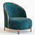 Clan Milano 2019 PIPE Armchair: Elegant Design 3D model small image 2