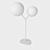 Sleek Brass Finish Table Lamp 3D model small image 2