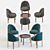 Italian Style: Clan Milano Pipe 2 & Chair 3D model small image 1