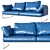 Arlon Desiree Sofa: Stylish and Comfortable 3D model small image 1