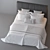 Bardo Bed by Meridiani: Sleek Elegance for Your Bedroom 3D model small image 2