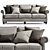 Elegant Bernhardt Brae Sofa 3D model small image 2