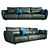 Modern Cierre Clift Sectional: 311x85x103 3D model small image 1