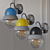 Maayan Wall Lamp: Lightweight Concrete Elegance 3D model small image 1
