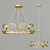 MarjieScope: Antique Brass Chandelier 3D model small image 1