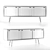 Naver AK 2860 Walnut Dresser 3D model small image 2