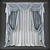 Elegant Sheer Window Curtains 3D model small image 1