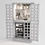 Firenze Wine Armoire: Elegant and Functional 3D model small image 3