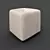 FORLI Pouf by FRATELLI BARRI: Black Gloss Lacquer 3D model small image 1